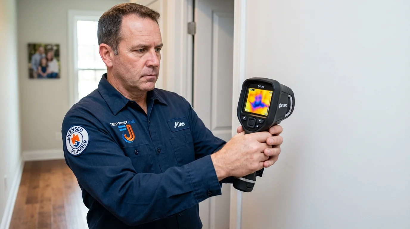 Thermal imaging leak detection by Johns Plumbing LLC in Aviston